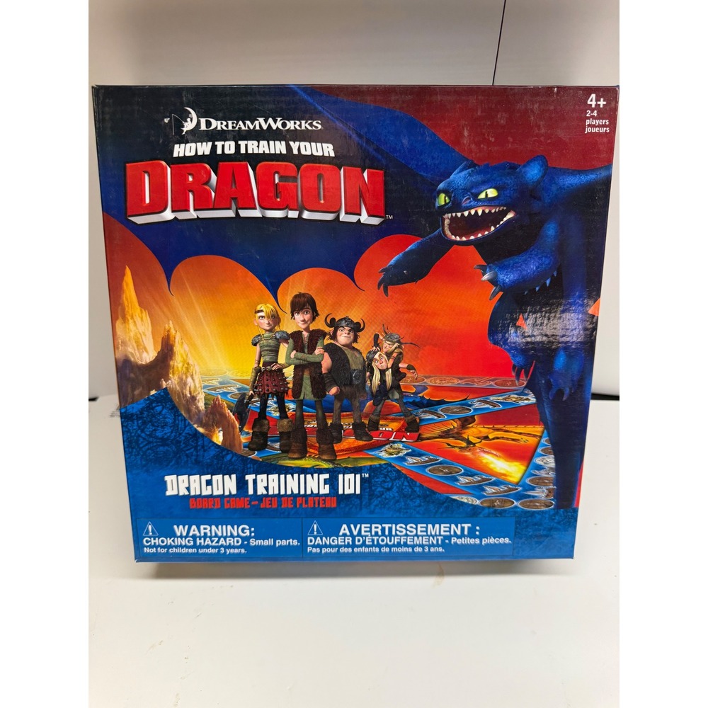 DreamWorks How to Train Your Dragon Training 101 Board Game 2010 Toothless 88029